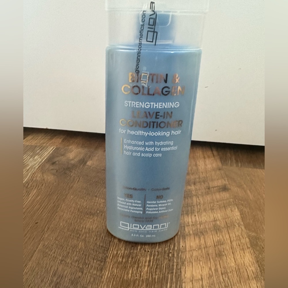 NWT* Giovanni Strengthing Biotin & Collagen Leave-In Conditioner 8.5 FL OZ